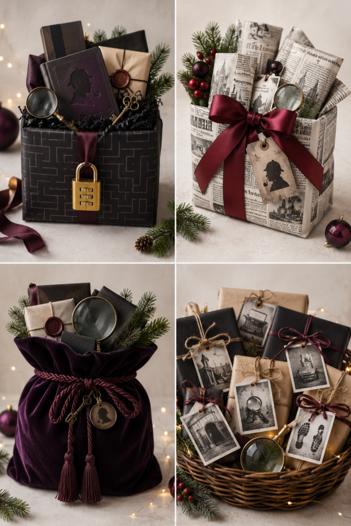 krimi geschenkkorb verpacken